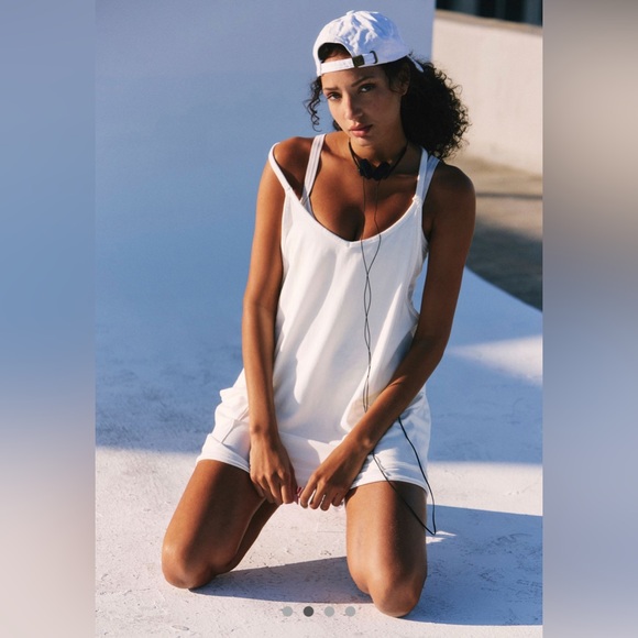 Free People Hot Shot Mini Dress - Large - White - Picture 2 of 5